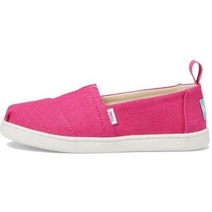 TOMS Klassieke Alpargata Loafer voor meisjes, Fuchsia Heritage Canvas, 11 UK Child