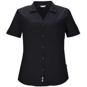 killtec Dames Functionele blouse KOS 35 WMN WVN SHRT, dark navy, 44, 41273-000