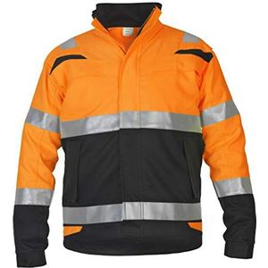 Hydrowear 043612OB Minsk zomerjas, Multi Inherent, 60% katoen/38% modacryl/2% antistatisch rooster, 58 maten, Hi-Vis oranje/zwart