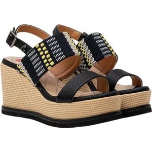 Replay Shady Summer damessandalen met sleehak, 2372 zwart multi, 35 EU, 2372 Black Multi, 35 EU