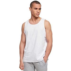 Build Your Brand Basic tanktop voor heren, basic tanktop van katoen voor de zomer, verkrijgbaar in vele kleuren, maten XS-5XL, wit, 5XL