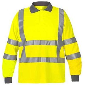 Hydrowear 040415FY Ter Apel Thermo Line Polo, 100% Polyester, 5X-Large Mate, Hi-Vis Geel