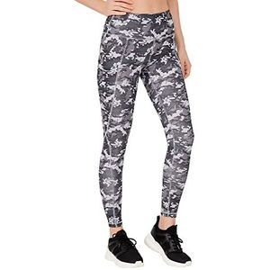LOS OJOS Camo Leggings voor dames, hoge taille, buikweg, camouflage, workout leggings voor vrouwen, kolengrijs, M