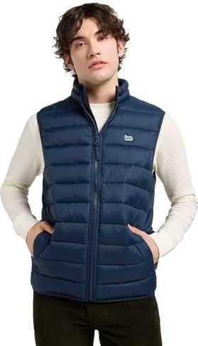 Lee - Stand Collar Puffer - Bodywarmer - Rivet Navy