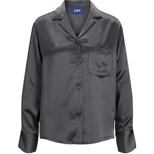 JACK & JONES - Jjxx Jxeva Ls Comfort Satijn Shirt - Blouse - Asphalt