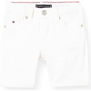 Tommy Hilfiger Scanton White Casual shorts voor jongens, wit, 80 cm