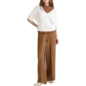 United Colors of Benetton T-shirt met V-hals M/M, Wit, M