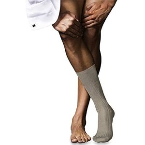 FALKE Heren Sokken No. 10 M SO Katoen eenkleurig 1 Paar, Beige (Wheat Melange 4087), 43-44