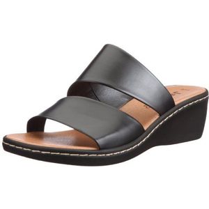 Jana - 8-8-27597-28 - Muiltjes - Groen - Leer