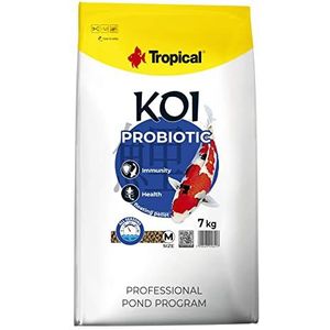 KOI PROBIOTIC PELLET SIZE M 7kg - voer voor middelgrote vijvervissen, dagelijks voer voor koikarpers voor een breed watertemperatuur bereik van 8 tot 30°C