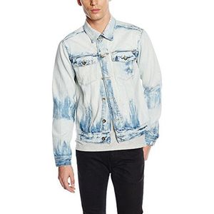 Tommy Jeans Heren PPO Denim jacket PBLE lange mouwen jeansjas jas, Blauw (Ppo Bleached 322), M