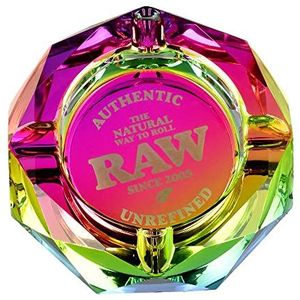 Raw RAW Regenboog Glazen Asbak Veelkleurig, RAW Regenboog Glazen Asbak