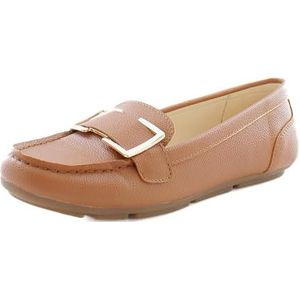 Calvin Klein Women's Lydia2 Loafer Flat, Cognac, 6.5