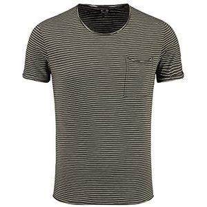KEY LARGO Heren Orbit Ronde T-Shirt, Khaki-Offwhite (2570), S