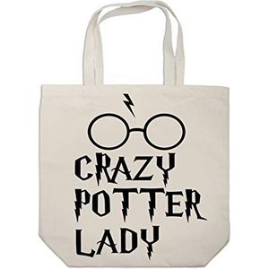 Crazy Potter Lady Shopping Gym Strandtas Afmetingen- 410mm (H) x 485mm (B) 10 liter herbruikbare boodschappentas