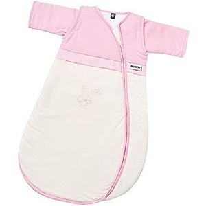 Gesslein 772143 Bubou babyslaapzak met afneembare mouwen: temperatuurregulerende slaapzak voor het hele jaar door voor baby/kinderen, maat 90 cm, beige/roze, roze, 480 g