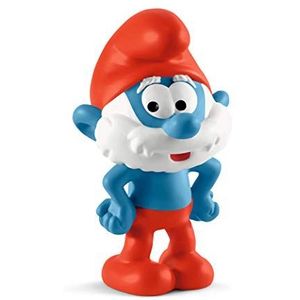 schleich 20814 Papa Smurf, voor kinderen vanaf 3 jaar, The Smurfs speelfiguur