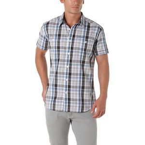 Wrangler S/S Indiana T-shirt – hemd – heren - blauw - Large