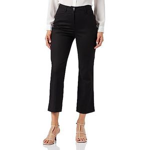 Love Moschino Midi-Flare Damesbroek, casual broek, zwart, 48, Zwart, 48