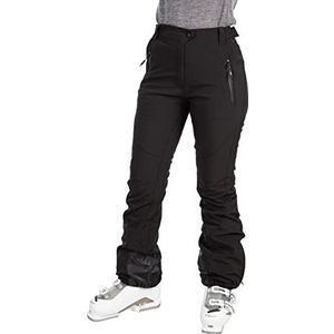 Trespass Amaura, zwart, XL, waterdichte skibroek met enkelritssluitingen voor dames, XL, zwart