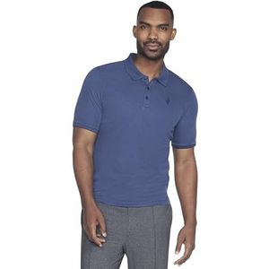 Skechers Heren Off Duty Polo Shirt, Donkerblauw, S