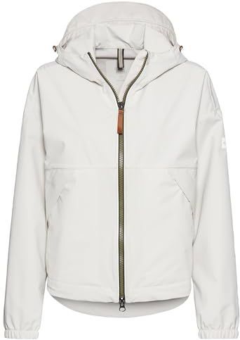 camel active Windbreaker voor dames van gerecycled polyester, parelwit, 36