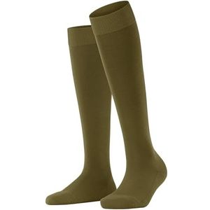 FALKE Dames Climate Wool duurzame Lyocell scheerwol dames kniekousen zeer ademend warm droog milieuvriendelijk 1 paar sokken, groen (Dried Herb 7354), 41-42