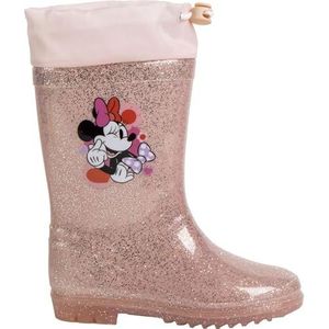 CERDÁ LIFE'S LITTLE MOMENTS Minnie regenlaarzen van pvc voor meisjes, officiële waterdichte schoenen, comfortabel en robuust, uniseks, Minnie muis, 25 EU
