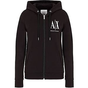Armani Exchange Sweatshirt met capuchon voor dames, zwart (1), L