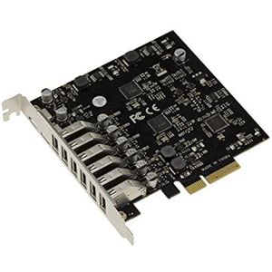 KALEA-INFORMATIQUE PCIe USB 3.1 8-poorts 10G-controllerkaart: 6 type A en 2 type C, met 20 Gbps bandbreedte, stroomvoorziening 1A of 3A via USB 3.1-poort