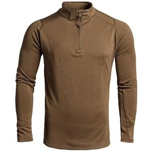 T.O.E. Concept Uniseks sweatshirt met ritssluiting, Lichtbruin., S