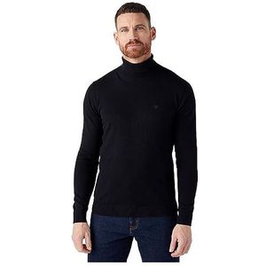 Wrangler Heren Roll Neck Knit Sweater, zwart, XXL