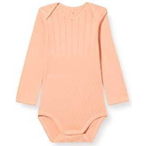 Noa Noa miniature Basic Doria T-shirt voor babymeisjes, SHRIMP, 12 Maanden