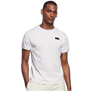 Hackett London HS Badge T-shirt voor heren, wit (wit), XS, Wit (wit), XS