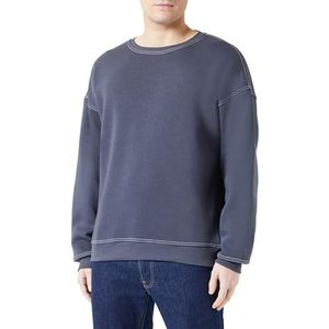 Trendyol Mannen recht lange mouwen plus size sweatshirts, antraciet, S groot, Antraciet, S grote maten