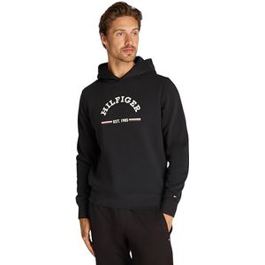 Tommy Hilfiger Hoodie voor heren, Zwart, XXL