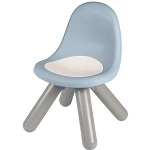 Smoby Life Kinderstoel, blauw, van gerecycled materiaal, uv-bestendig, stabiele kunststof, voor binnen en buiten, vanaf 18 maanden