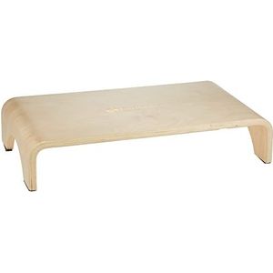 EARTHLITE Houten trapkruk - 18cm hoog, groot oppervlak, sterke en stabiele bedstap, voetkruk, massage step-up