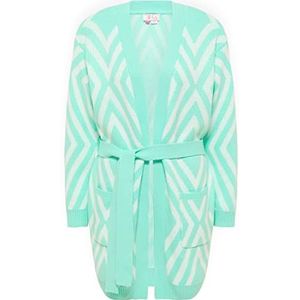 caneva Gebreid damesvest 19019438-CA02, Aqua wolwit, XL/XXL, Aqua wolwit, XL/XXL