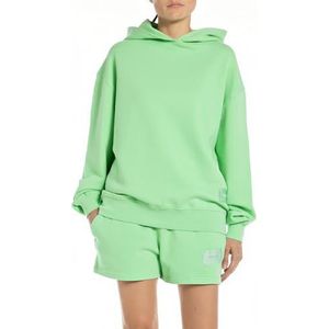 Replay Oversized capuchontrui voor dames, 138 lichtgroen, L