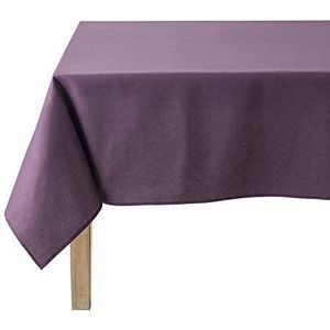 Coucke tafelkleed, rechthoekig, eenkleurig, katoen, 150 x 190 cm, aubergine