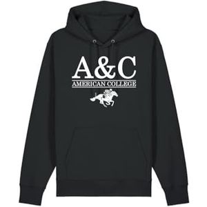 AMERICAN COLLEGE USA Sweatshirt om aan te trekken, zwart, 16 jaar, ontspannen, Zwart, 16 ans