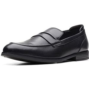 Clarks Bradish Ease Leren Schoenen in Zwart, Zwart, 41 EU
