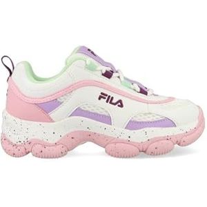 Fila Strada Dreamster CB Kids, gymschoenen voor meisjes en meisjes, Wit Roze Nectar, 34 EU