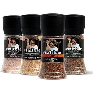 SaltBae® Istanbul zout & specerijen gourmet set - 4 stuks kruiden van hoge kwaliteit voor elke kok of grillmaster - ideaal als giftset voor een BBQ party - creëer uw steak in Istanbul stijl