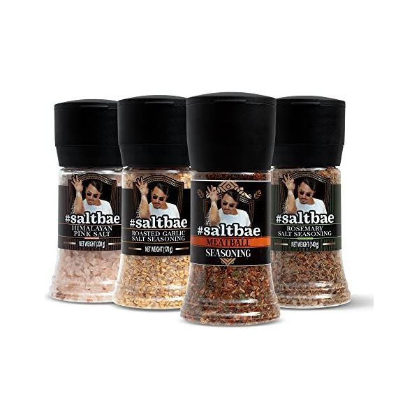 Weber Seasoning Variety 4 Flavor Pack - Kickn Chicken - Roasted Garlic &  Herbs - Chicago Steak - Gourmet Burger - All Natural Shake-on Bundle 