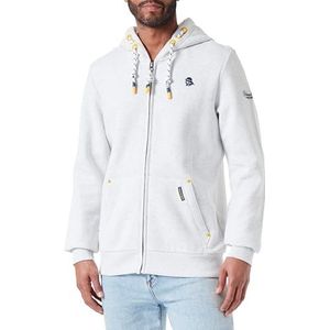 boundry Heren sweatjack 36613731-BO02, wolwit melange, L, wolwit, gemêleerd, L