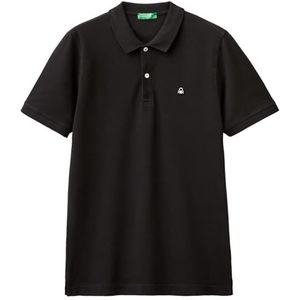 United Colors of Benetton Poloshirt voor heren, Zwart, M