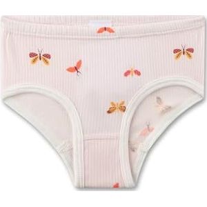 Sanetta Meisjesonderbroek roze | Hoge kwaliteit en duurzame katoenen modal Mix. Slip met strepen en vlinder-allover | Ondergoed voor meisjes, roze, 80 cm