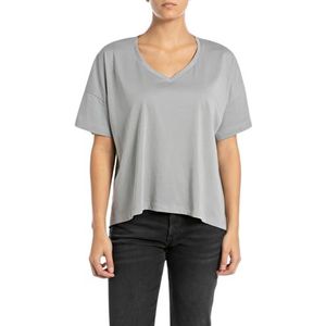 Replay Oversized T-shirt voor dames, 605 City Grey, L